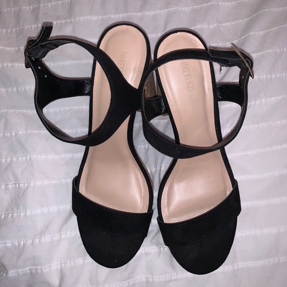 Black Wedge Heels, 8 US , Forever21 - Picture 6 of 6